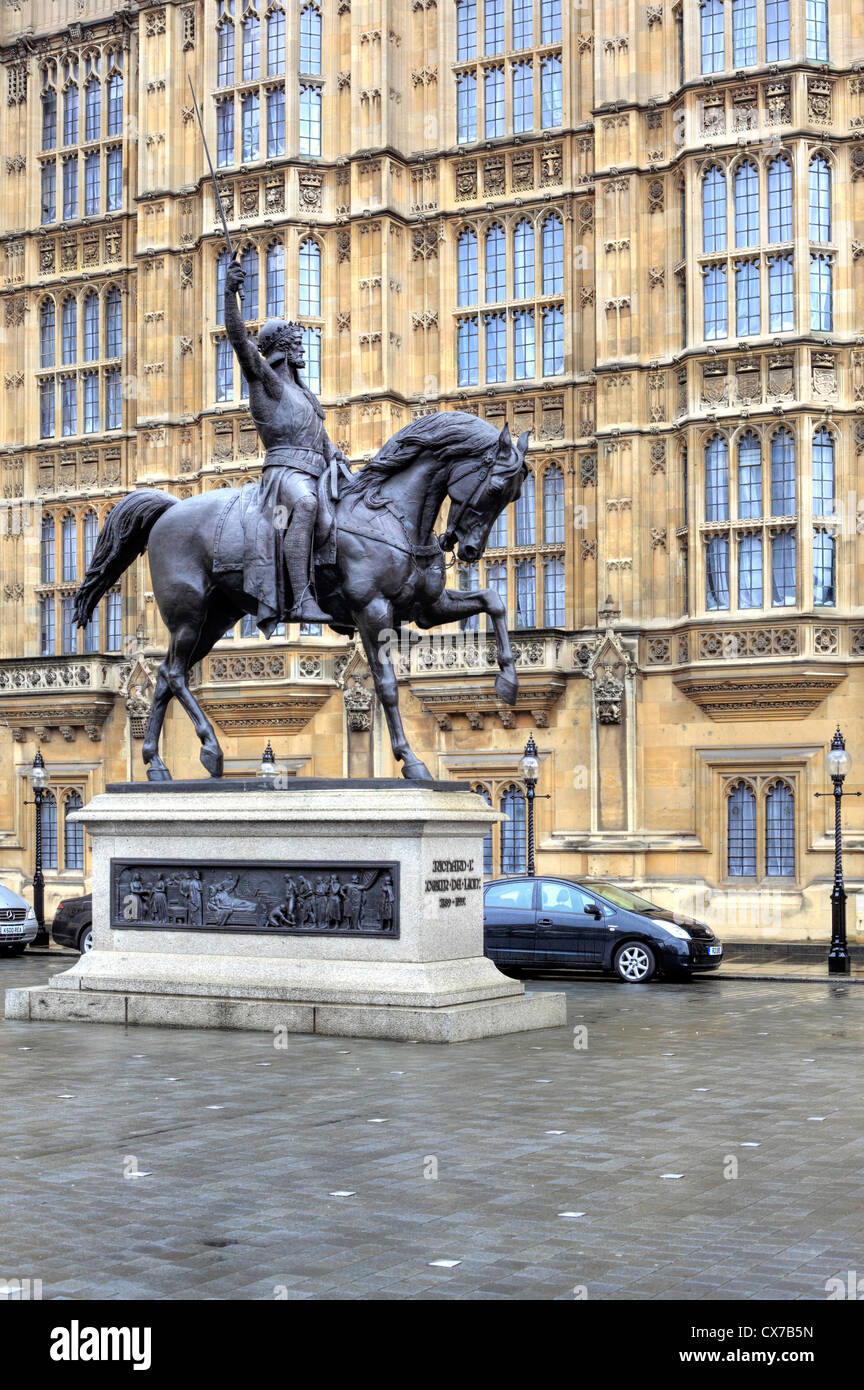 Old Palace Yard and the Palace of Westminster, London, UK Stock Photo