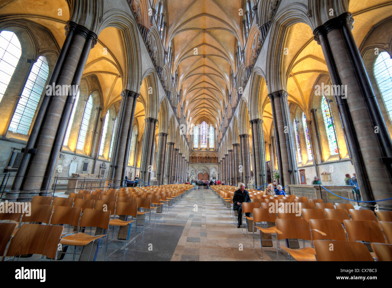 Salisbury Cathedral, Salisbury, Wiltshire, UK Stock Photo