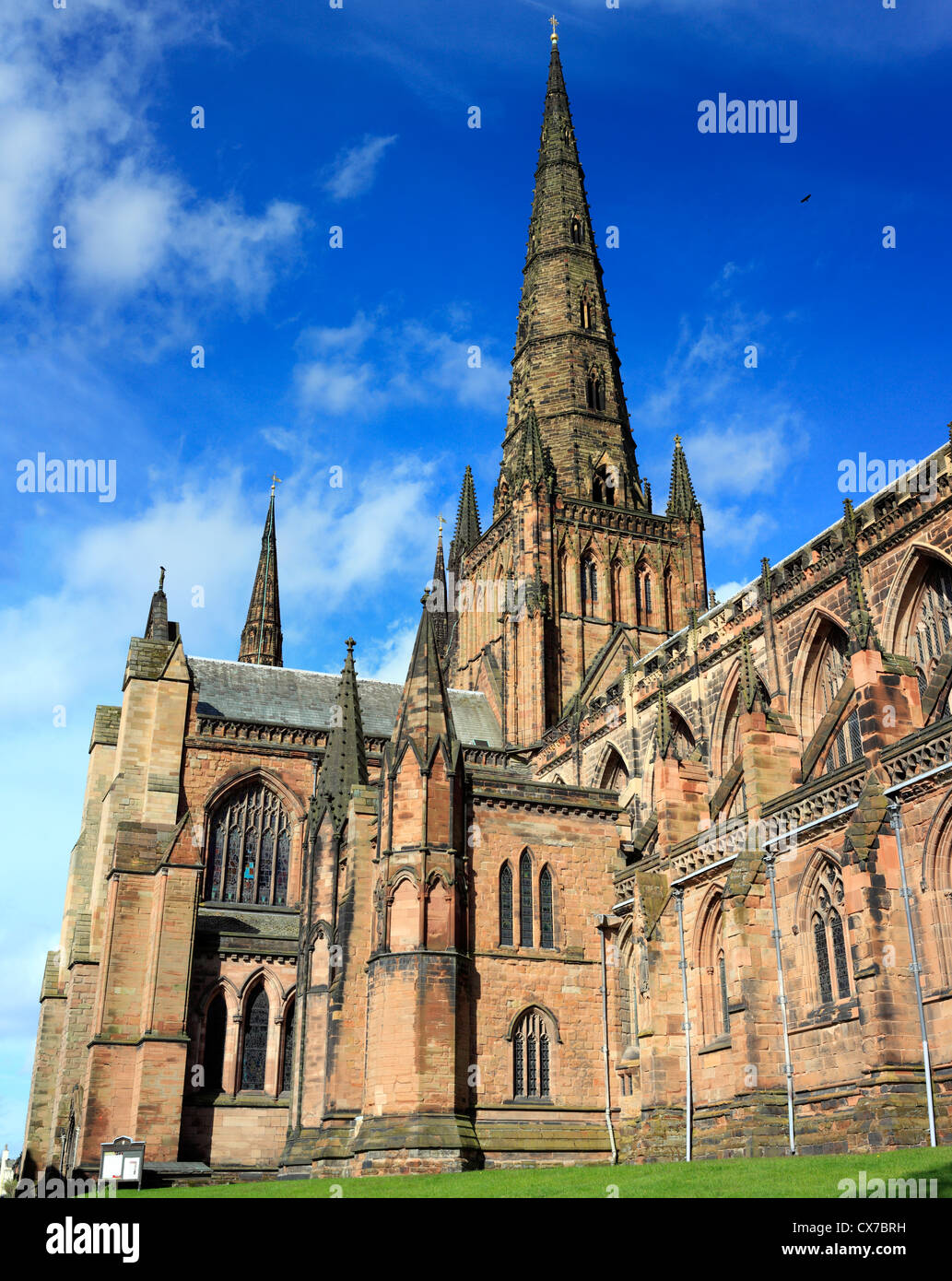 Lichfield Cathedral, Lichfield, Staffordshire, UK Stock Photo Alamy