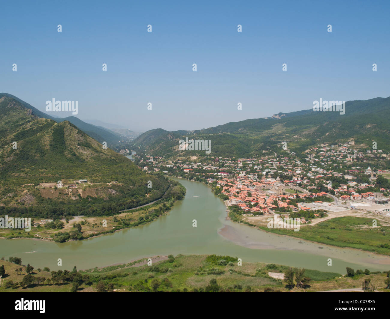 Mtskheta city view Stock Photo