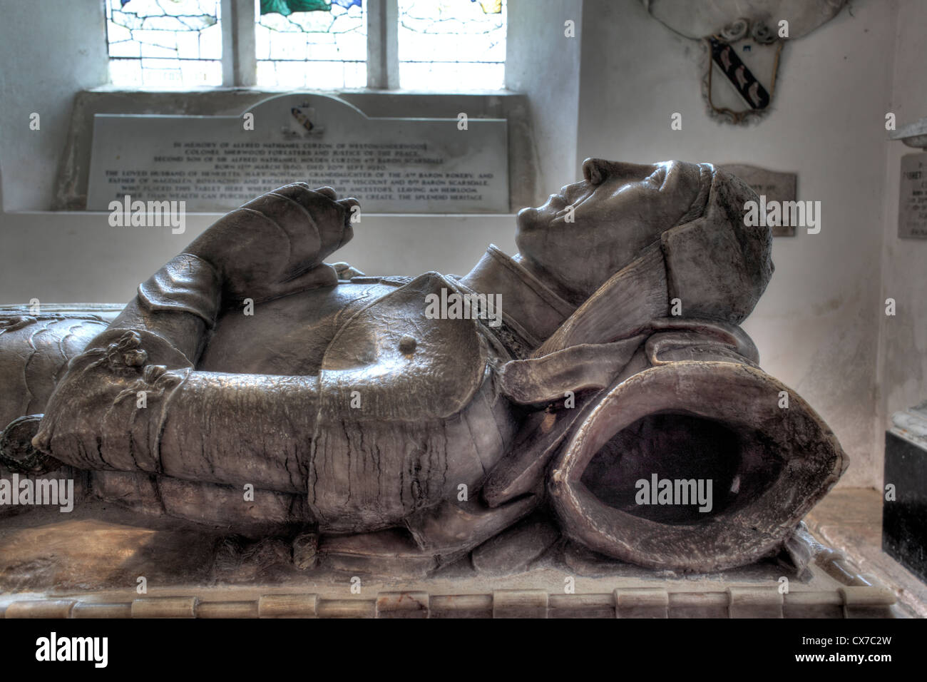 Church interior, Kedleston Hall, Kedleston, Derbyshire, UK Stock Photo