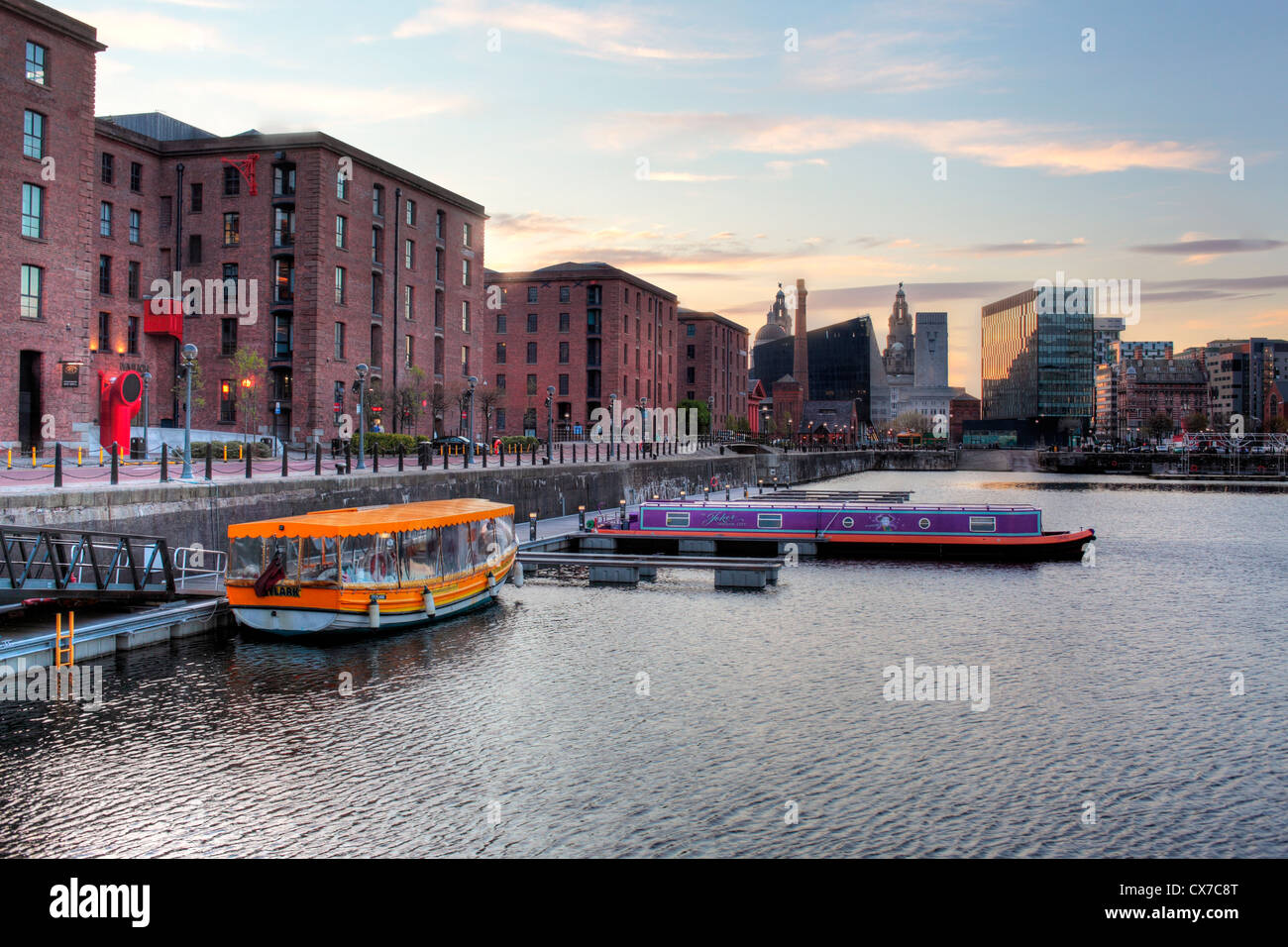 Albert Dock, Liverpool Waterfront, Liverpool, UK Stock Photo