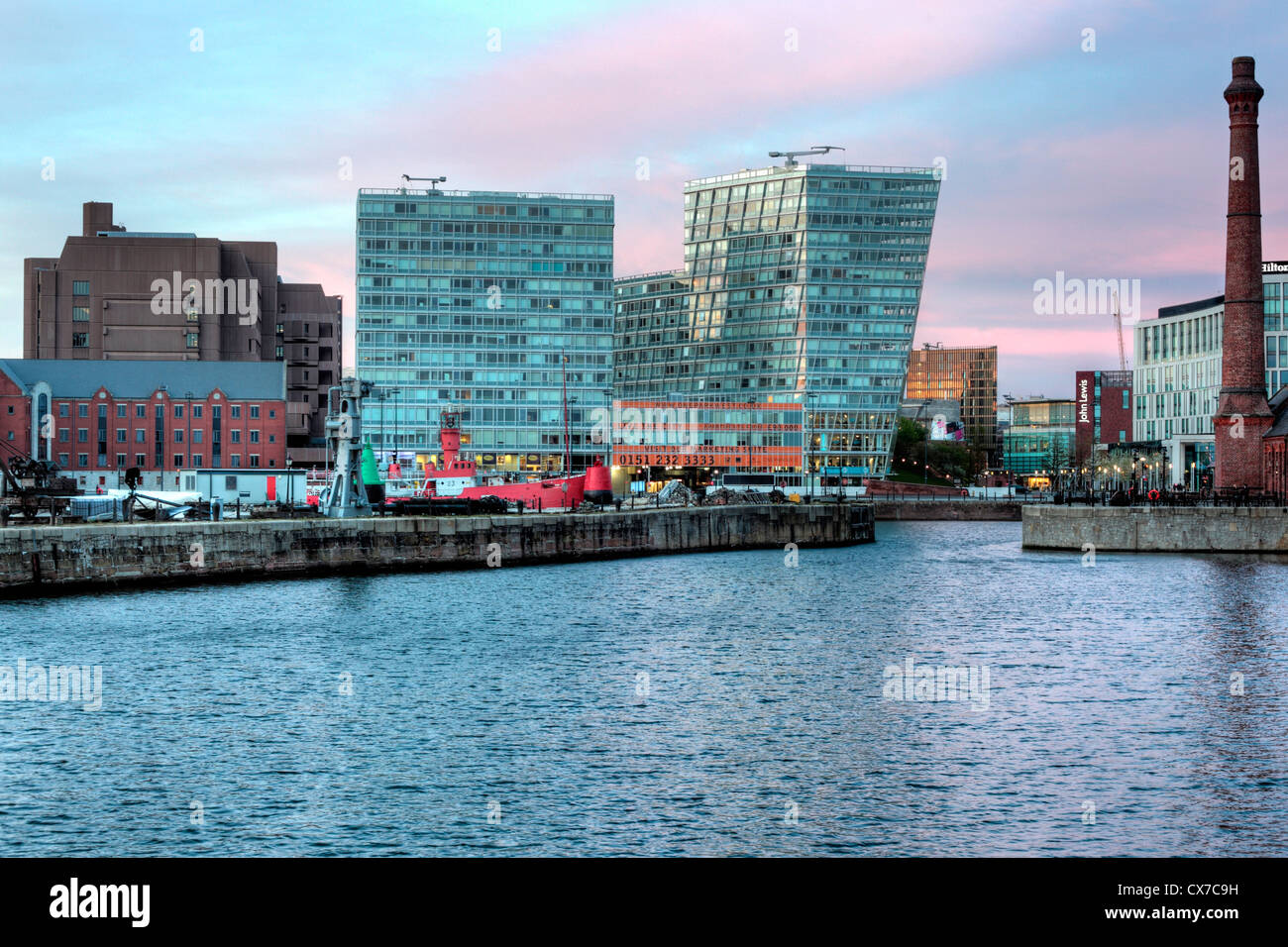 Albert Dock, Liverpool Waterfront, Liverpool, UK Stock Photo