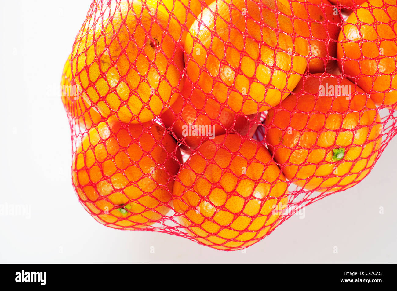 orange fruit mesh bags