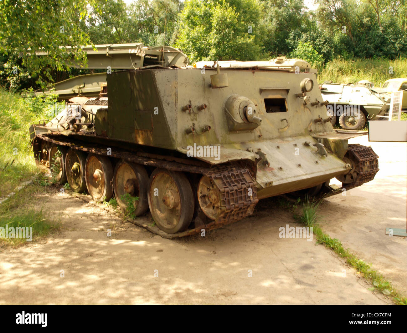 Czechoslovak recovery tank VT-34 Stock Photo