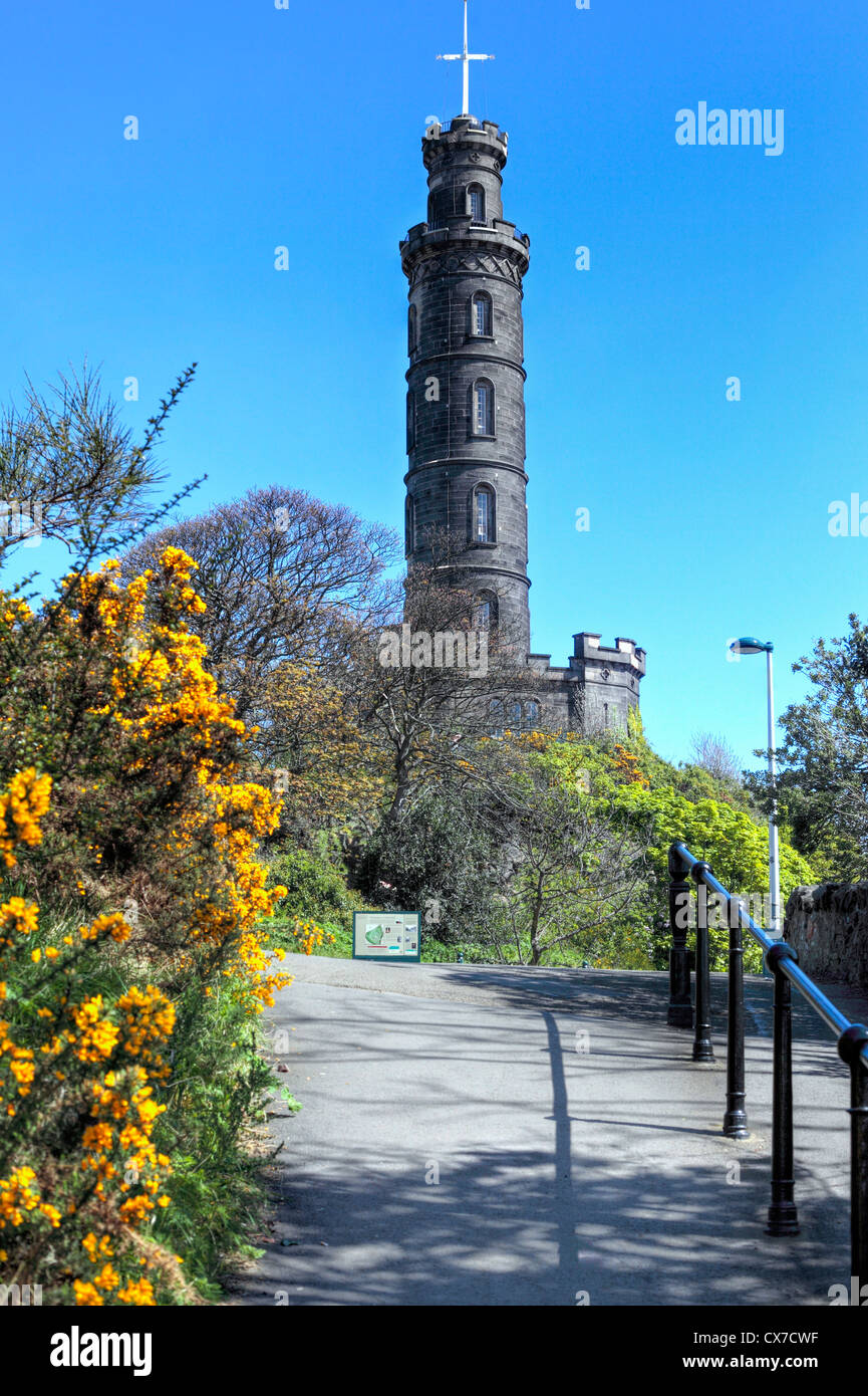 Nelson Monument, Calton Hill, Edinburgh, Scotland, UK Stock Photo