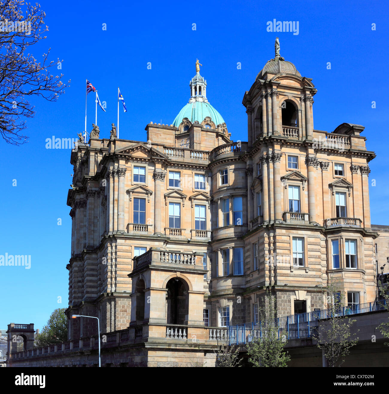 The Bank of Scotland's head office, Edinburgh, Scotland, UK Stock Photo