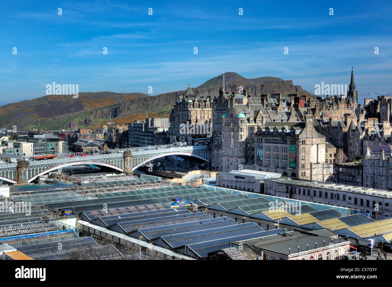 Waverley railway station, Edinburgh, Scotland, UK Stock Photo