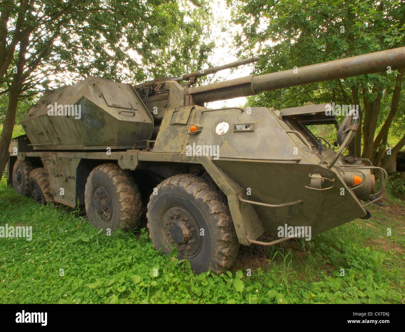 152 mm self-propelled howitzer vz. 77 Dana Stock Photo
