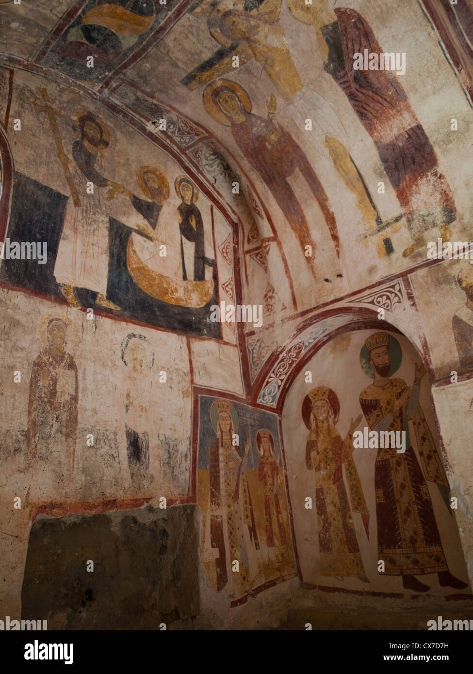 Fresco inside Cathedral of the Virgin in Gelati monastery Stock Photo