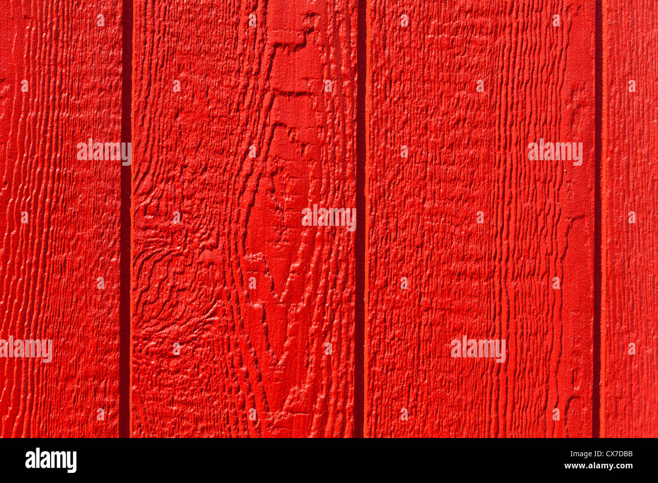 Red Paint Wood for Background Stock Photo