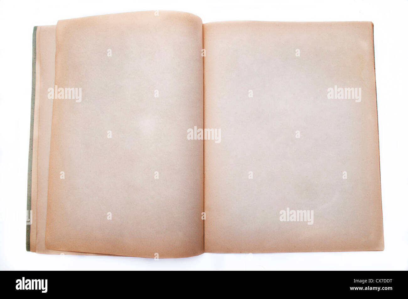 Vintage book with blank pages Stock Photo