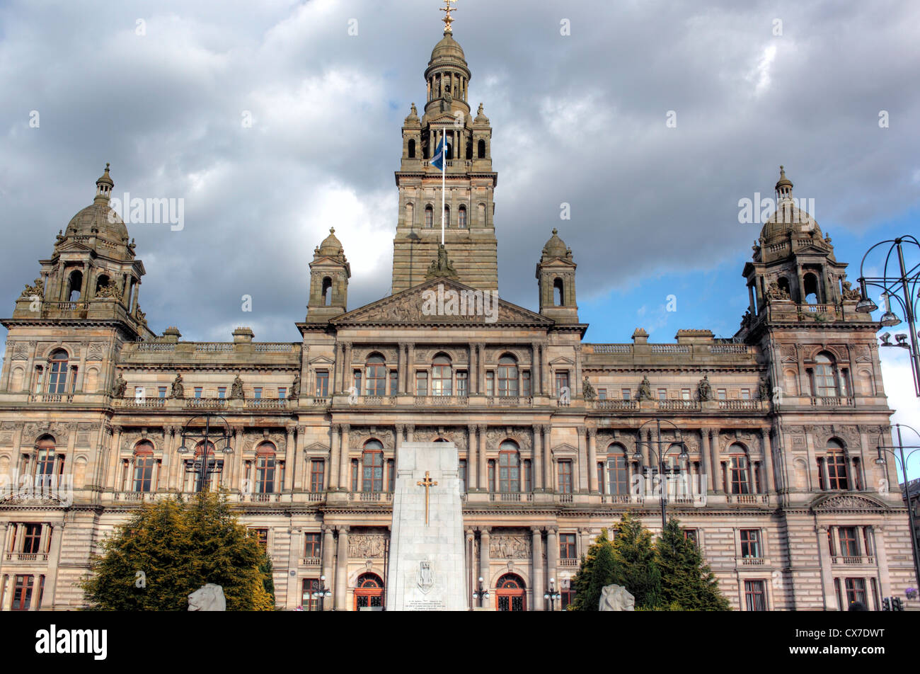 Glasgow City Chambers (1888), George Square, Glasgow, Scotland, UK Stock Photo