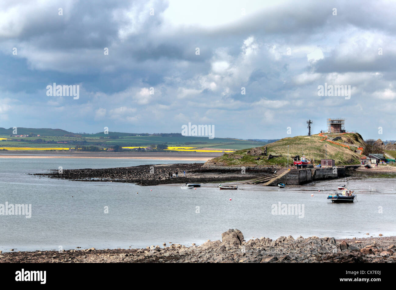 Lindisfarne, Holy Island, Northumberland, North East England, UK Stock Photo