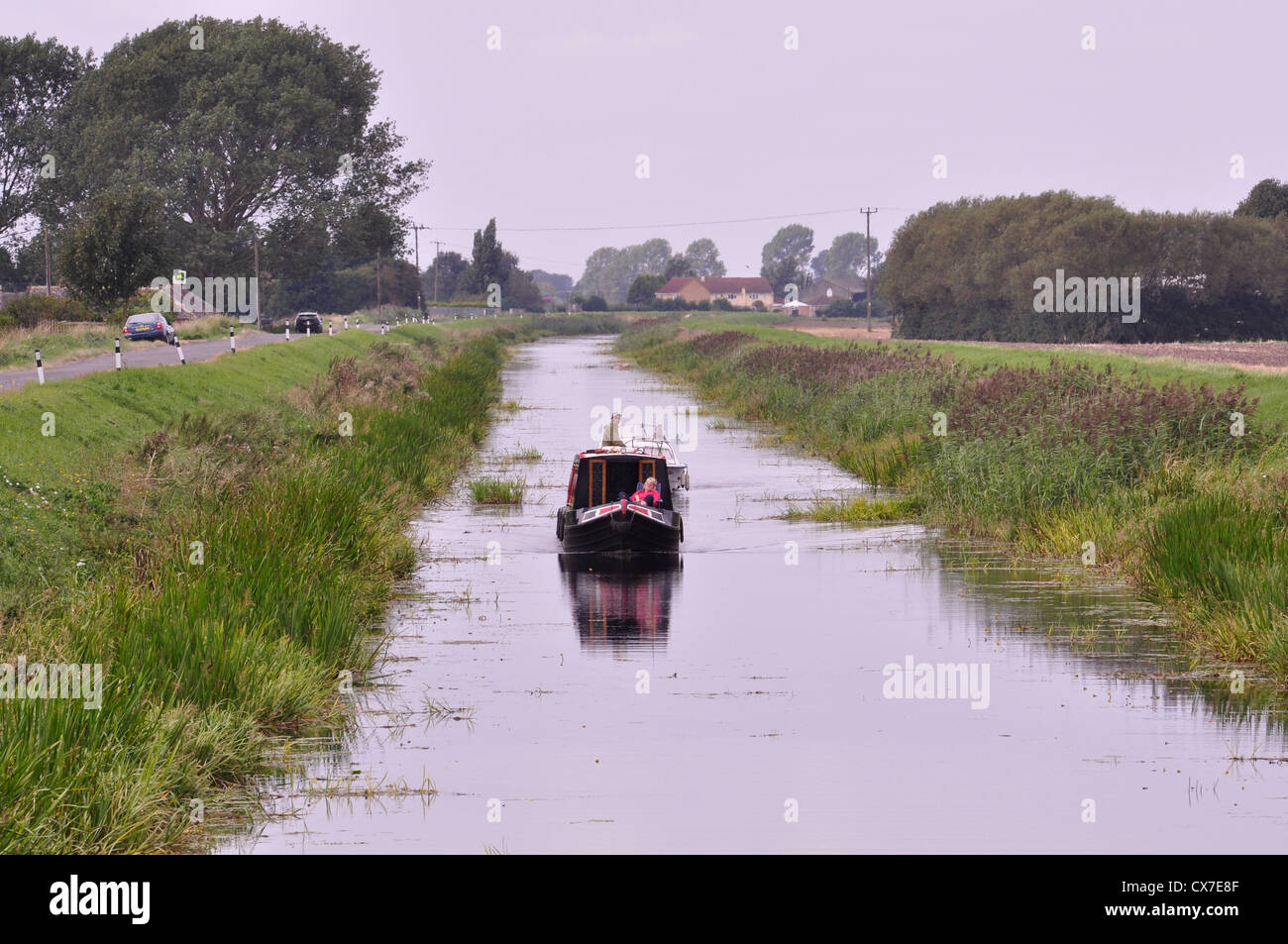 Whittlesey Dyke near Burnt House Farm, southeast of Whittlesey Cambridgeshire Stock Photo Alamy