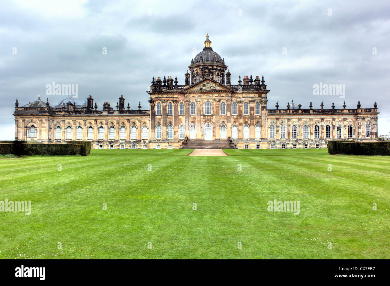 Castle Howard (southern facade), North Yorkshire, England, UK Stock Photo