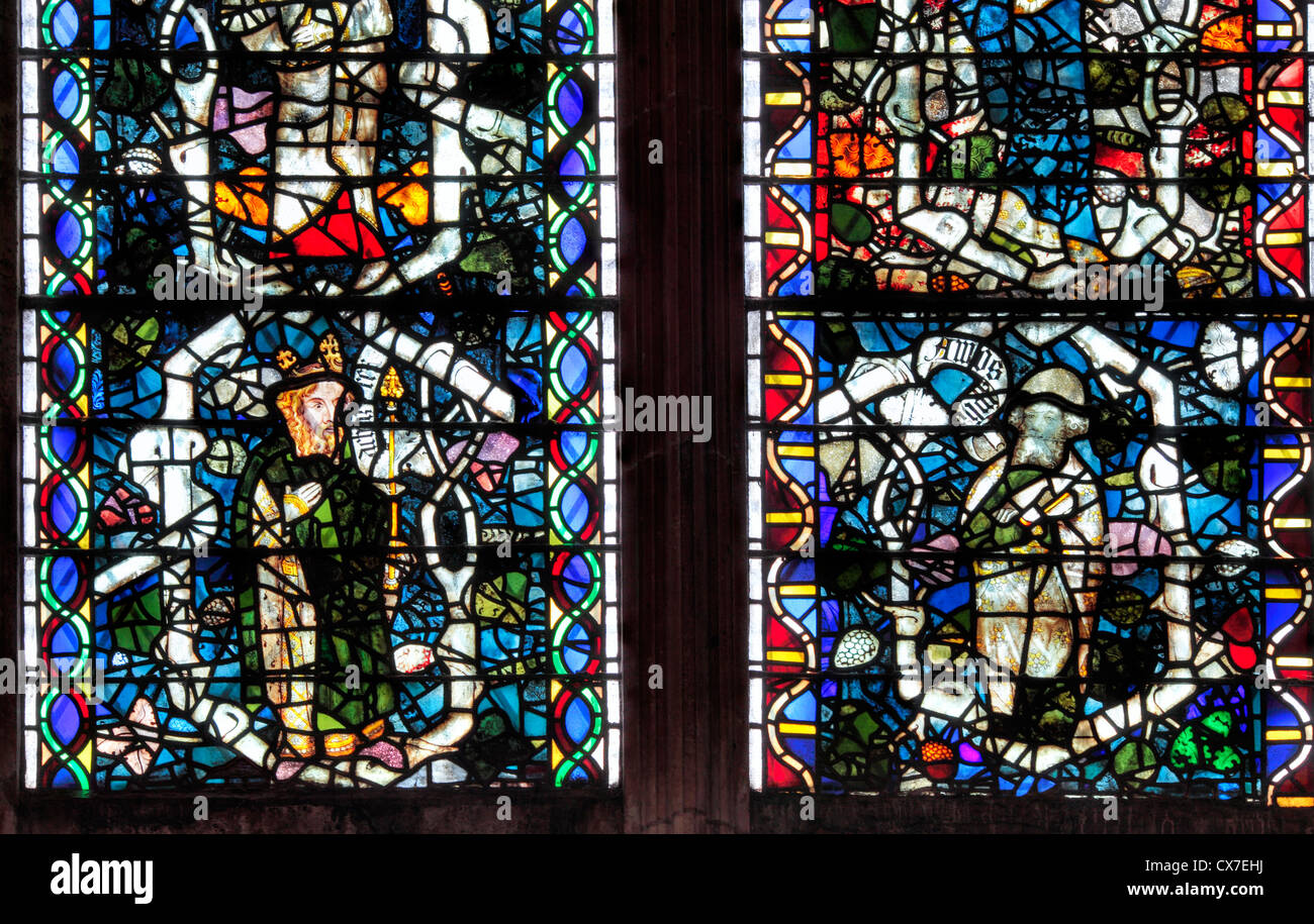 Stained glass, York Minster, York, North Yorkshire, England, UK Stock