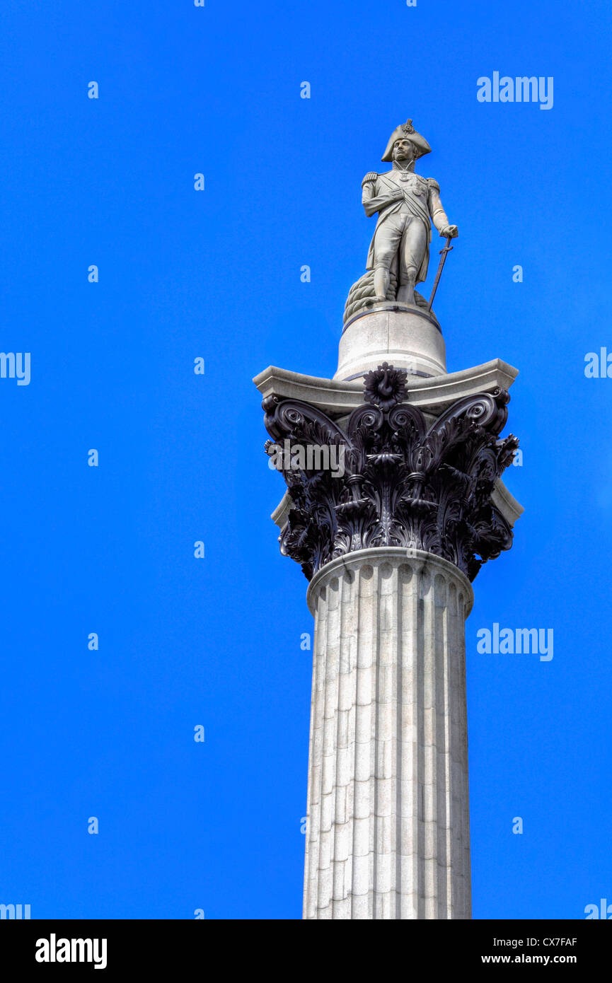 Nelson's Column, Trafalgar Square, London, UK Stock Photo