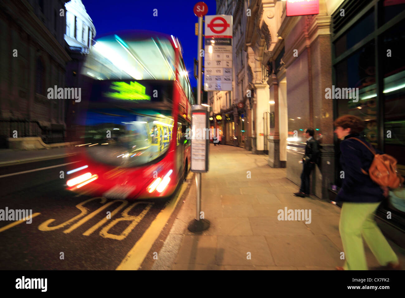 Fleet street in the evening, London, UK Stock Photo