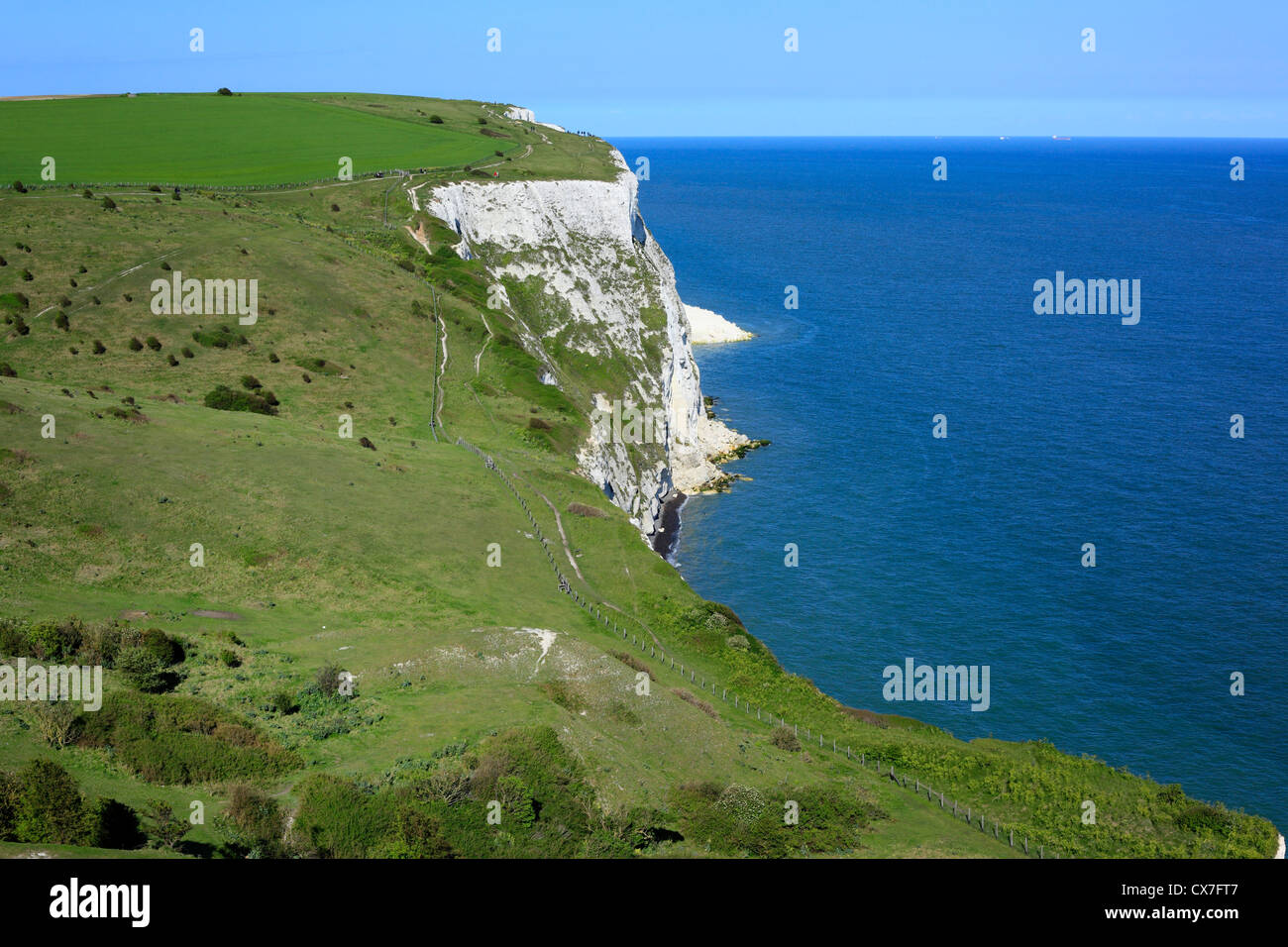 White Cliffs of Dover, Dover, Kent, England, UK Stock Photo