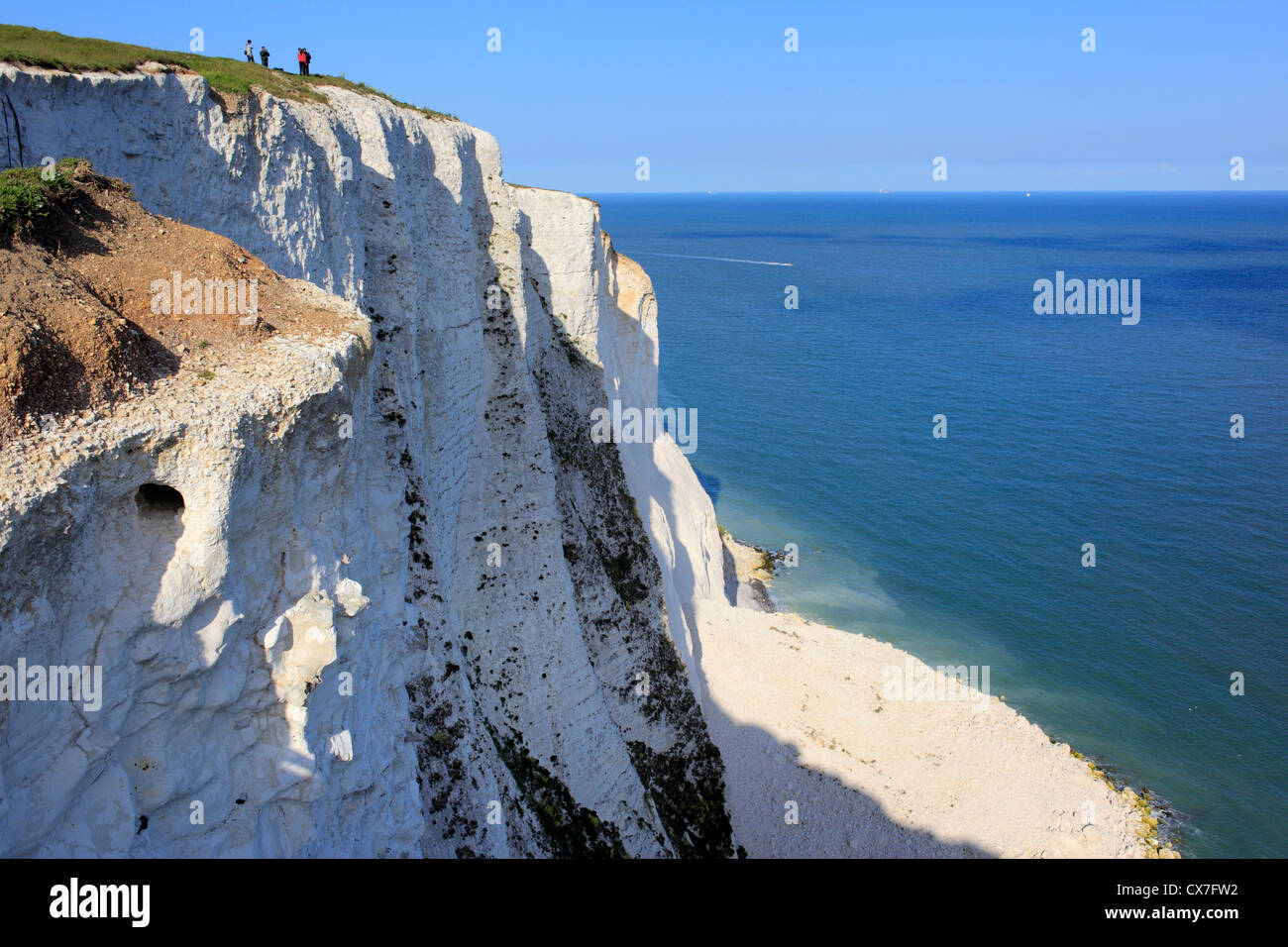 White Cliffs of Dover, Dover, Kent, England, UK Stock Photo