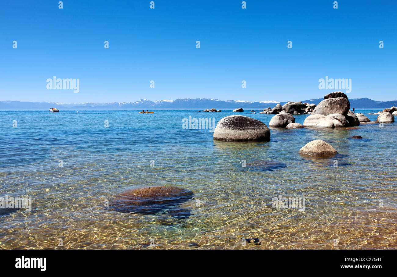 Lake Tahoe scenic beauty, California. Stock Photo