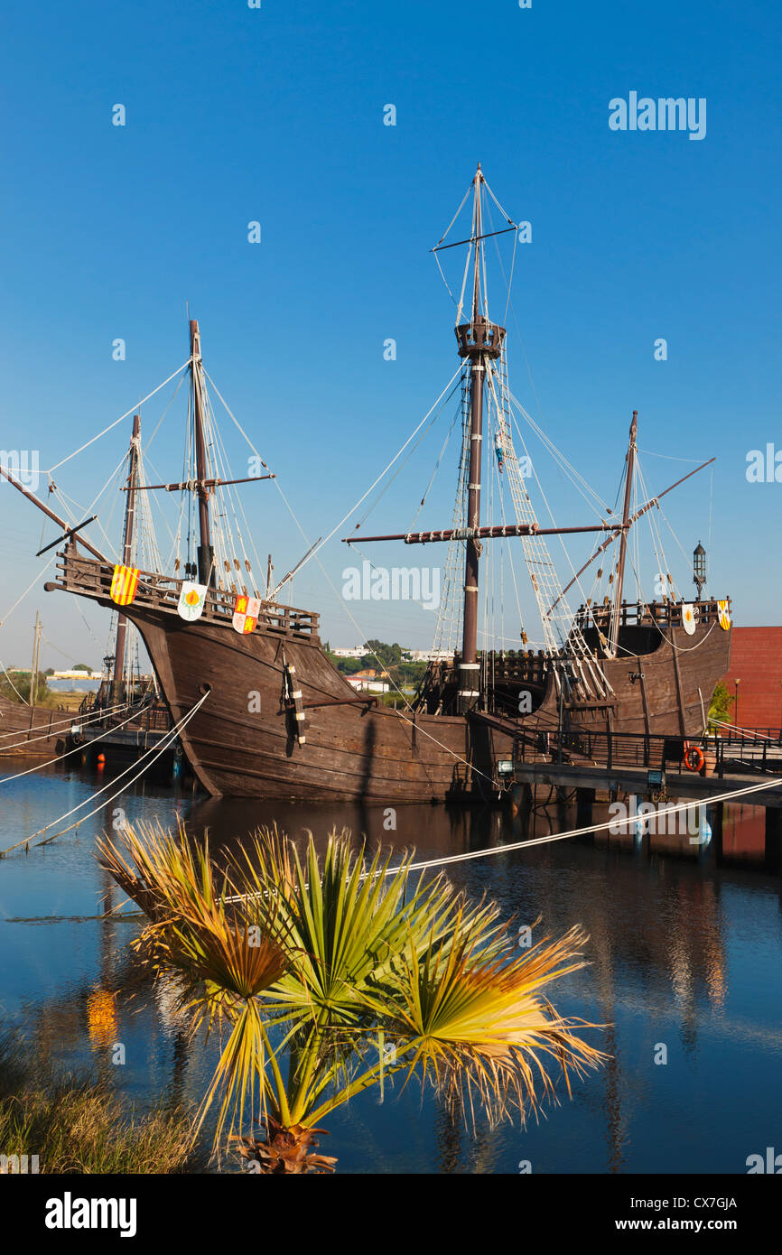 Replicas Of Ships Columbus Sailed To America, The Wharf Of The Caravels