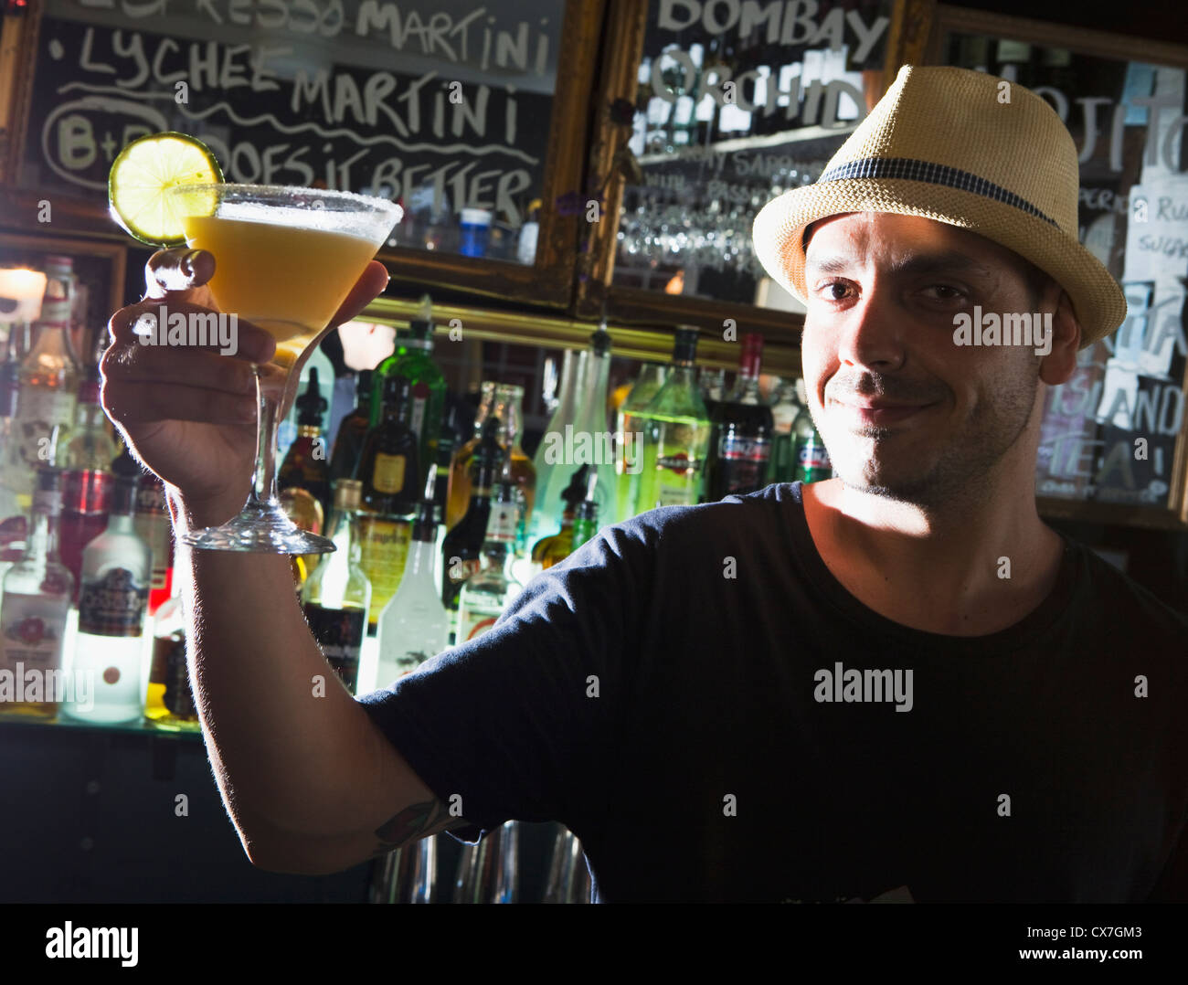 Man In A Bar; Gold Coast, Queensland, Australia Stock Photo Alamy