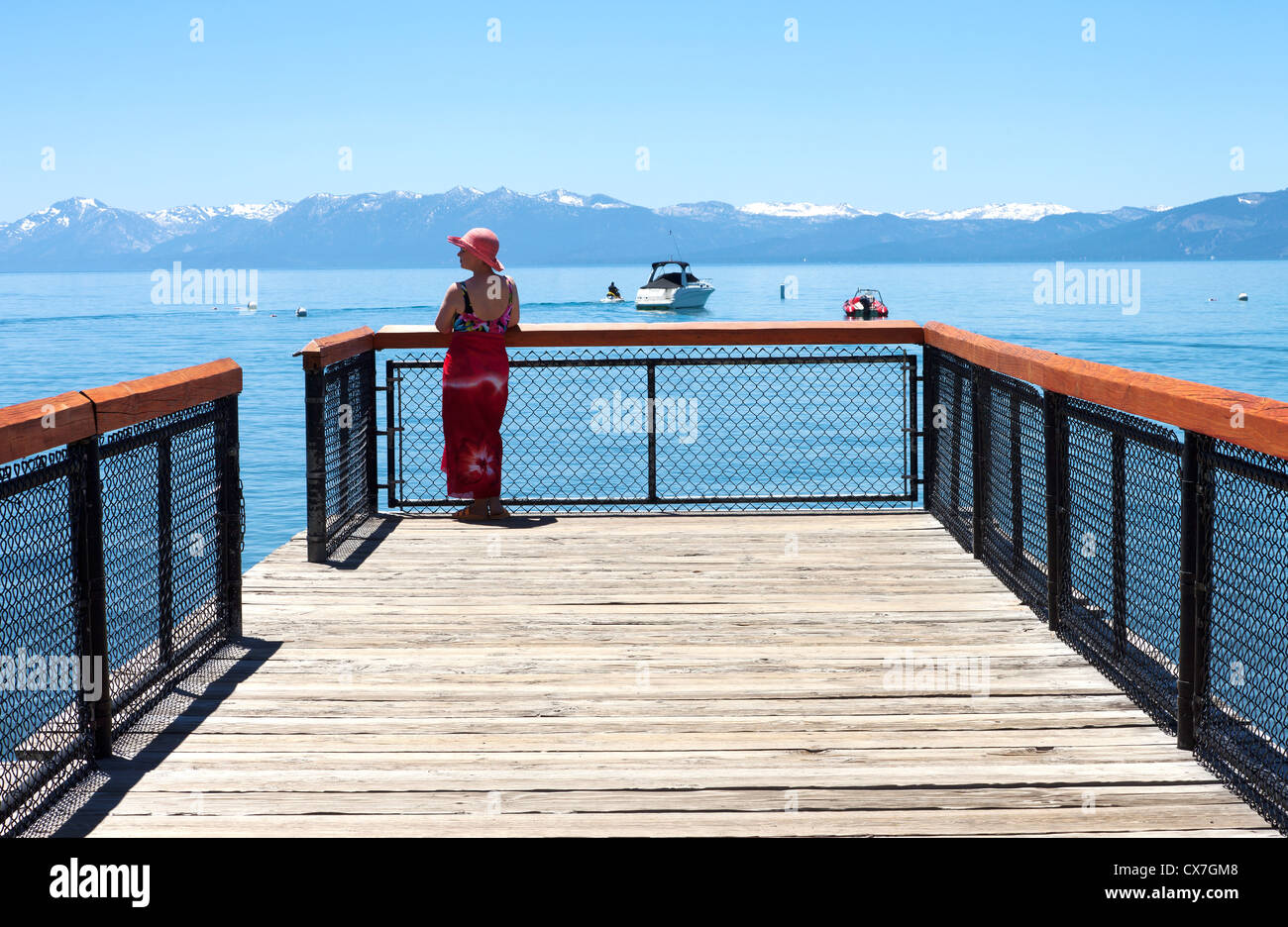 Visiting Lake Tahoe in Nevada and California Stock Photo Alamy
