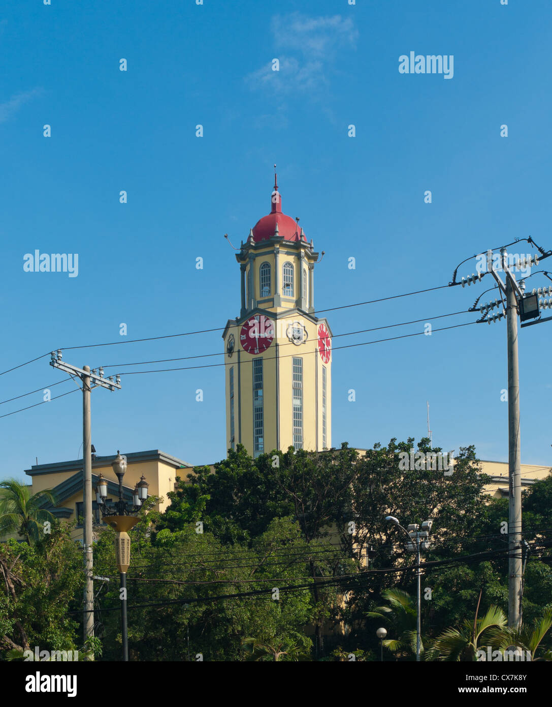 clock tower belonging to the Manila city hall Stock Photo Alamy