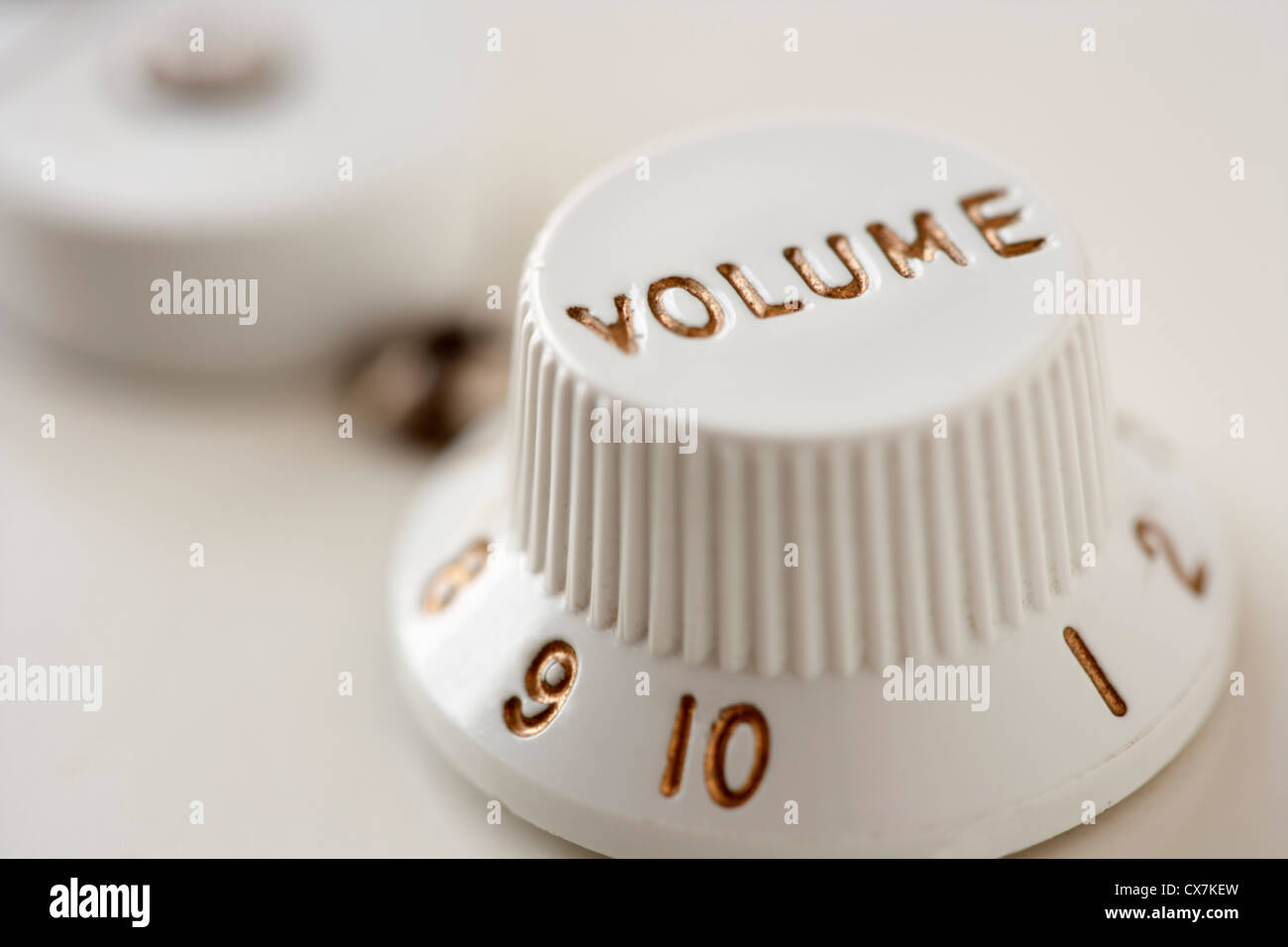 Volume knob from electric guitar Stock Photo Alamy