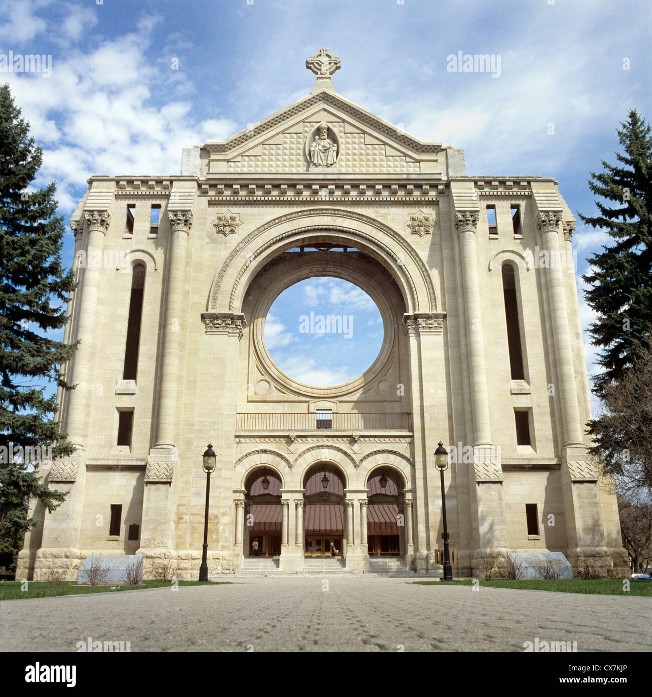 Saint Boniface Cathedral, Winnipeg, Manitoba, Canada Stock Photo