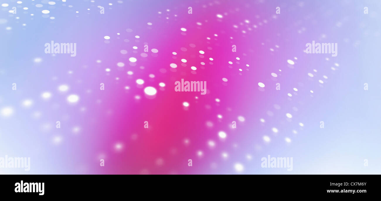 Diminishing dot pattern against a color gradient background Stock Photo