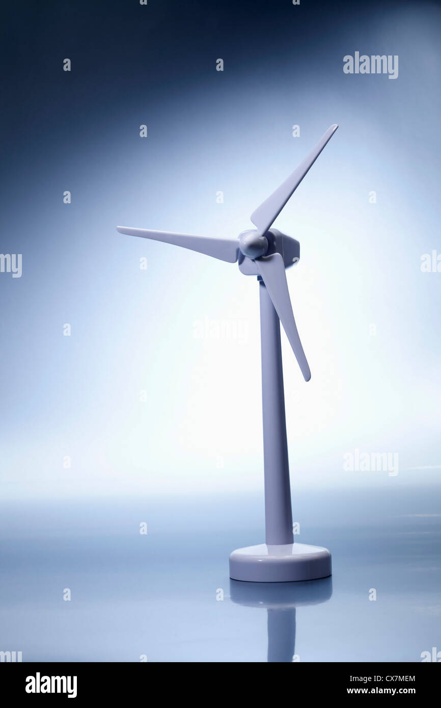 A model of wind turbine Stock Photo