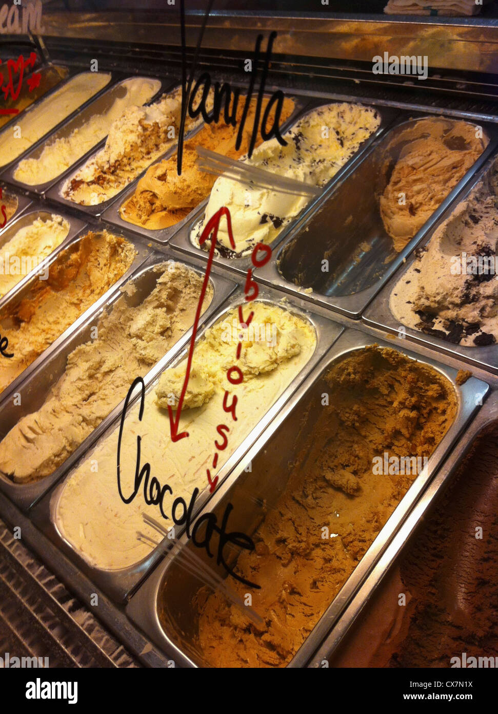 Ice cream shop window hi-res stock photography and images - Alamy