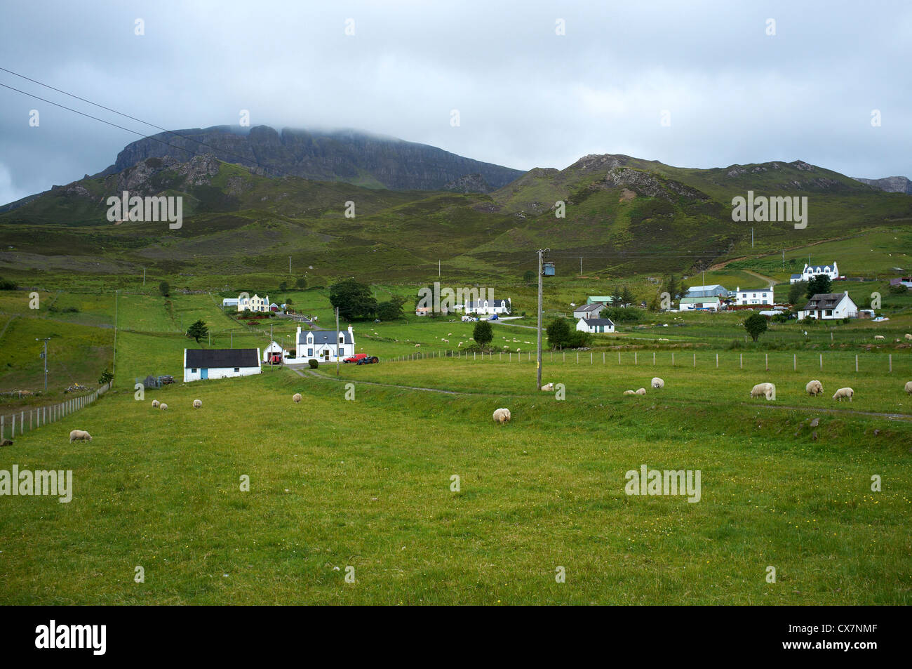 Croft Houses, Digg, Staffin, Isle of Skye, North West Scotland Stock
