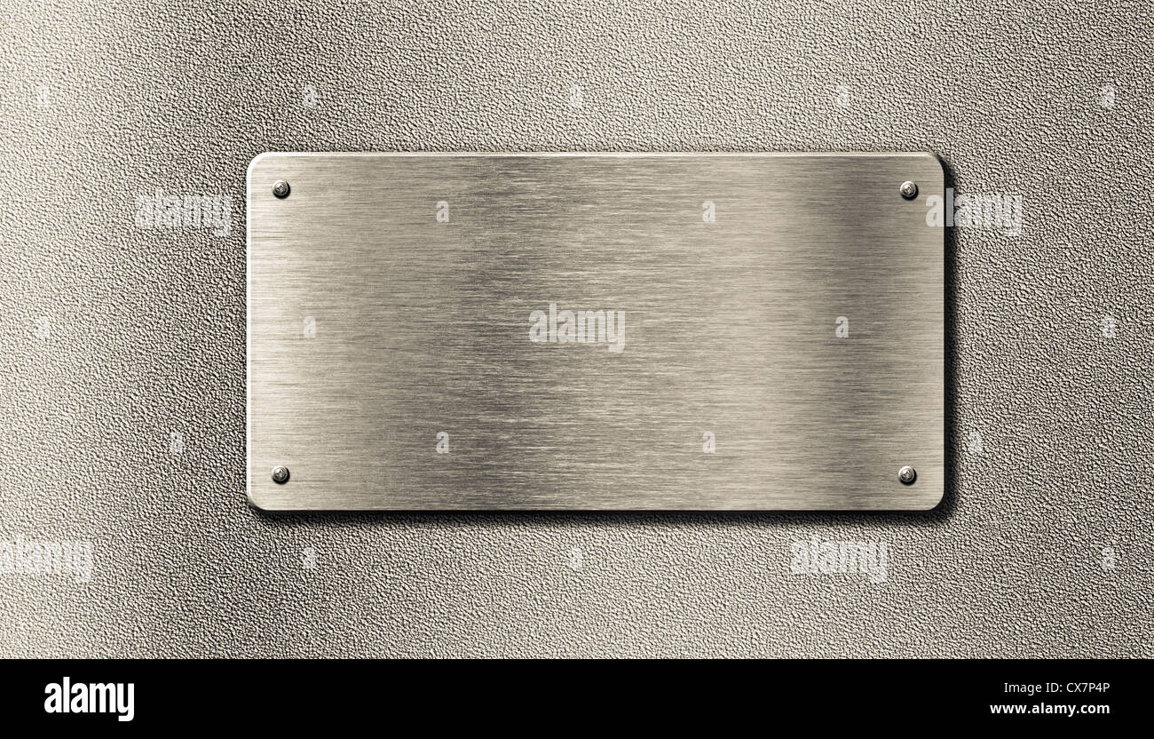Brushed Steel Metal Plate Background With Rivets Stock Photo, Picture and  Royalty Free Image. Image 35270564.