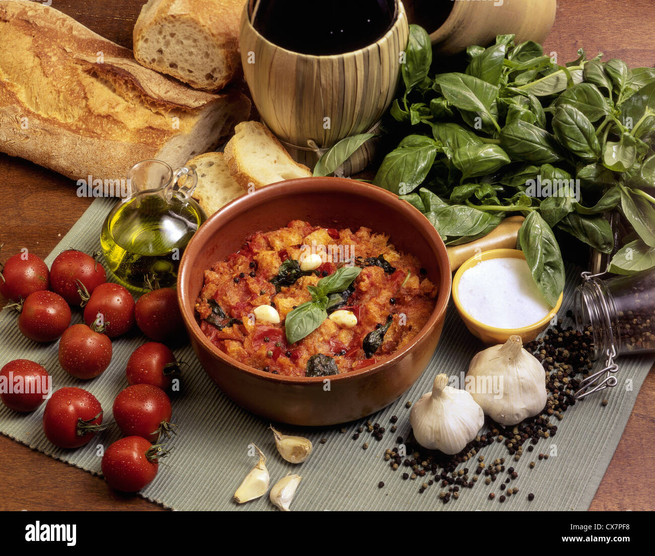 Italy Tuscany Pappa col Pomodoro Stock Photo