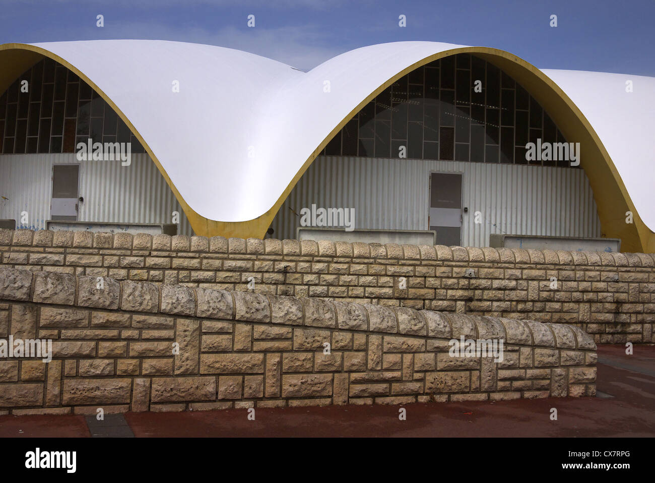 The market building in Royan in the Maritime region of France. Stock Photo