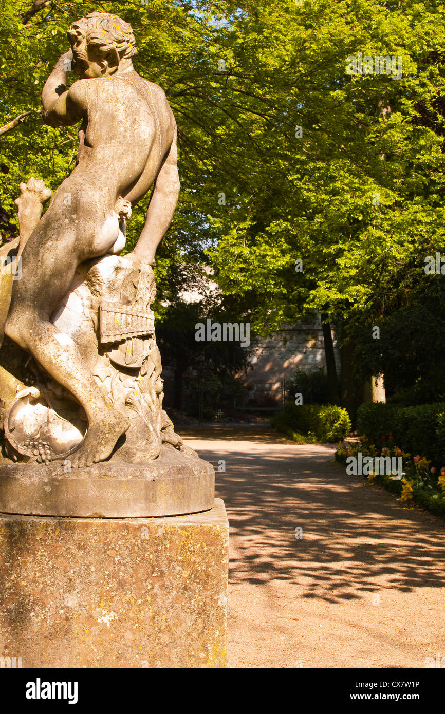The gardens surrounding the musee de beaux arts in Tours, France. Stock Photo