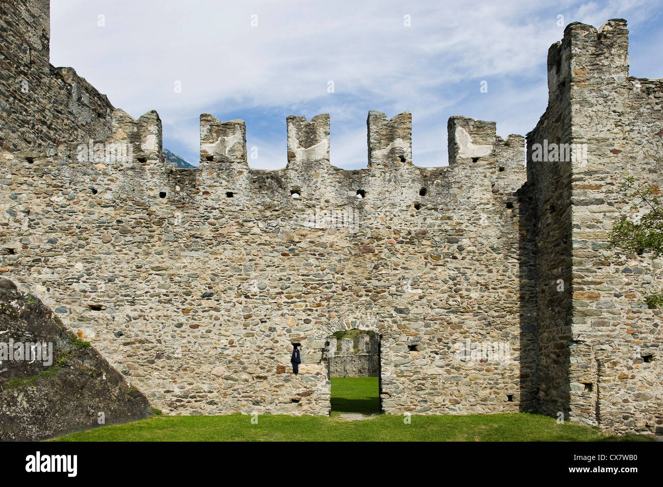 Italy, Lombardy, Valtellina, Grosio, Castello Nuovo Stock Photo Alamy