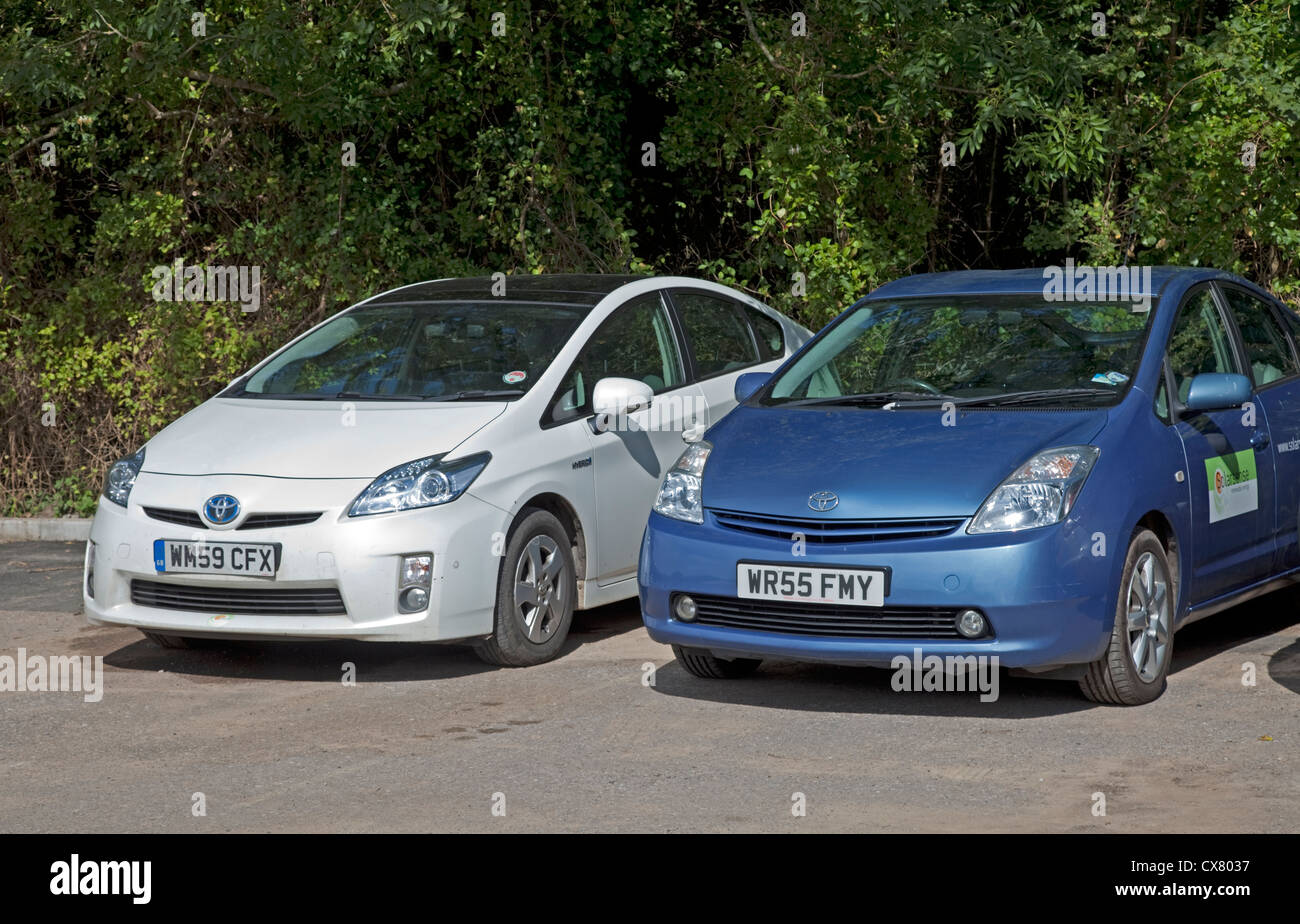 Toyota Prius electric hybrid car UK Stock Photo