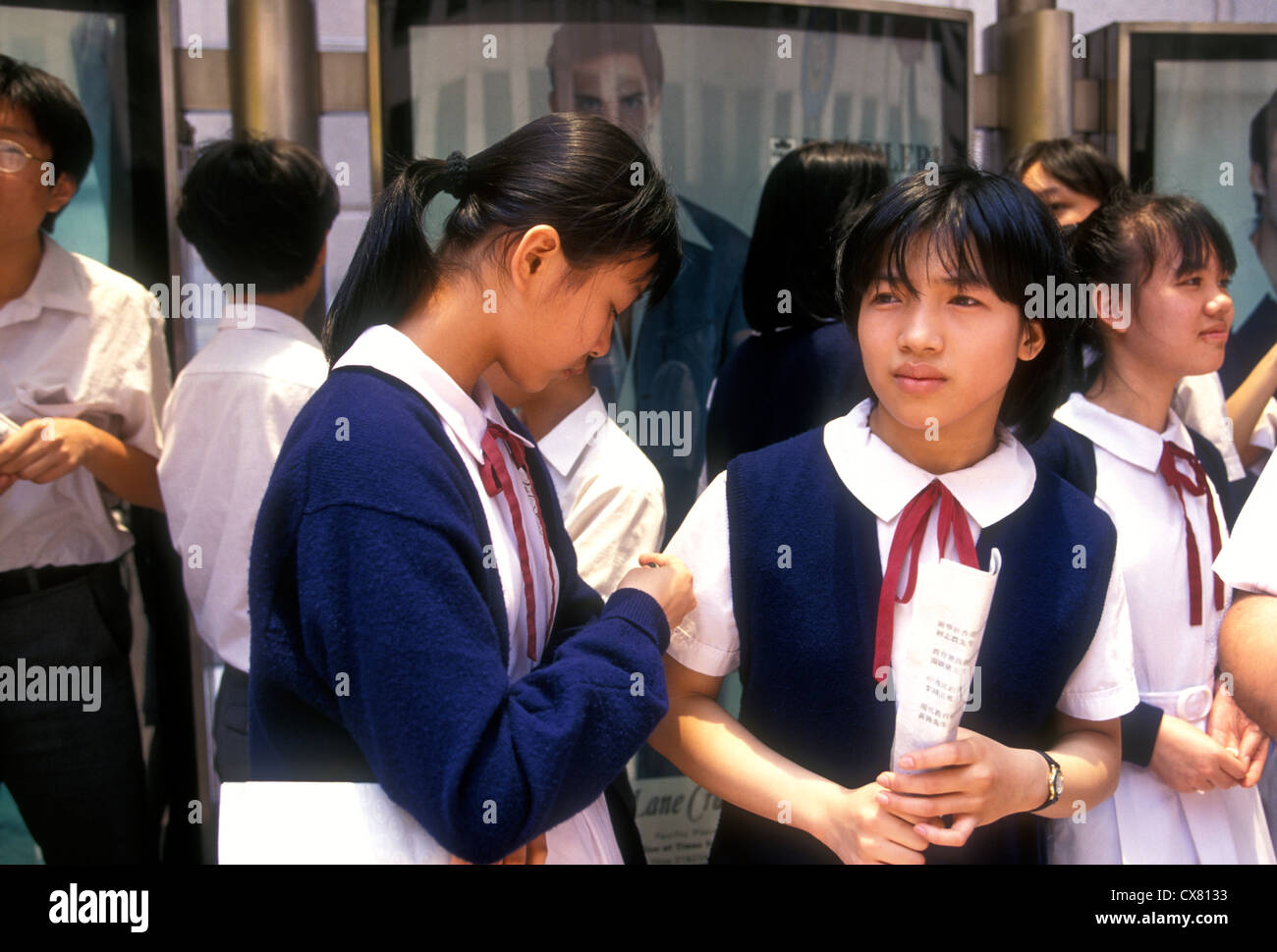 Asian Girls On Bus