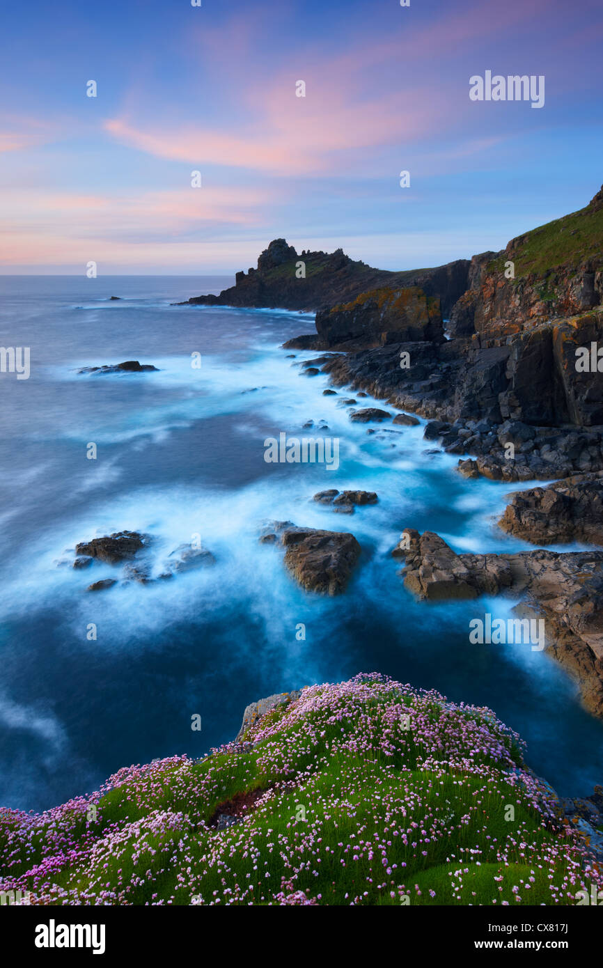 Gurnards Head a rugged headland located on the coastline of South West Cornwall. Stock Photo