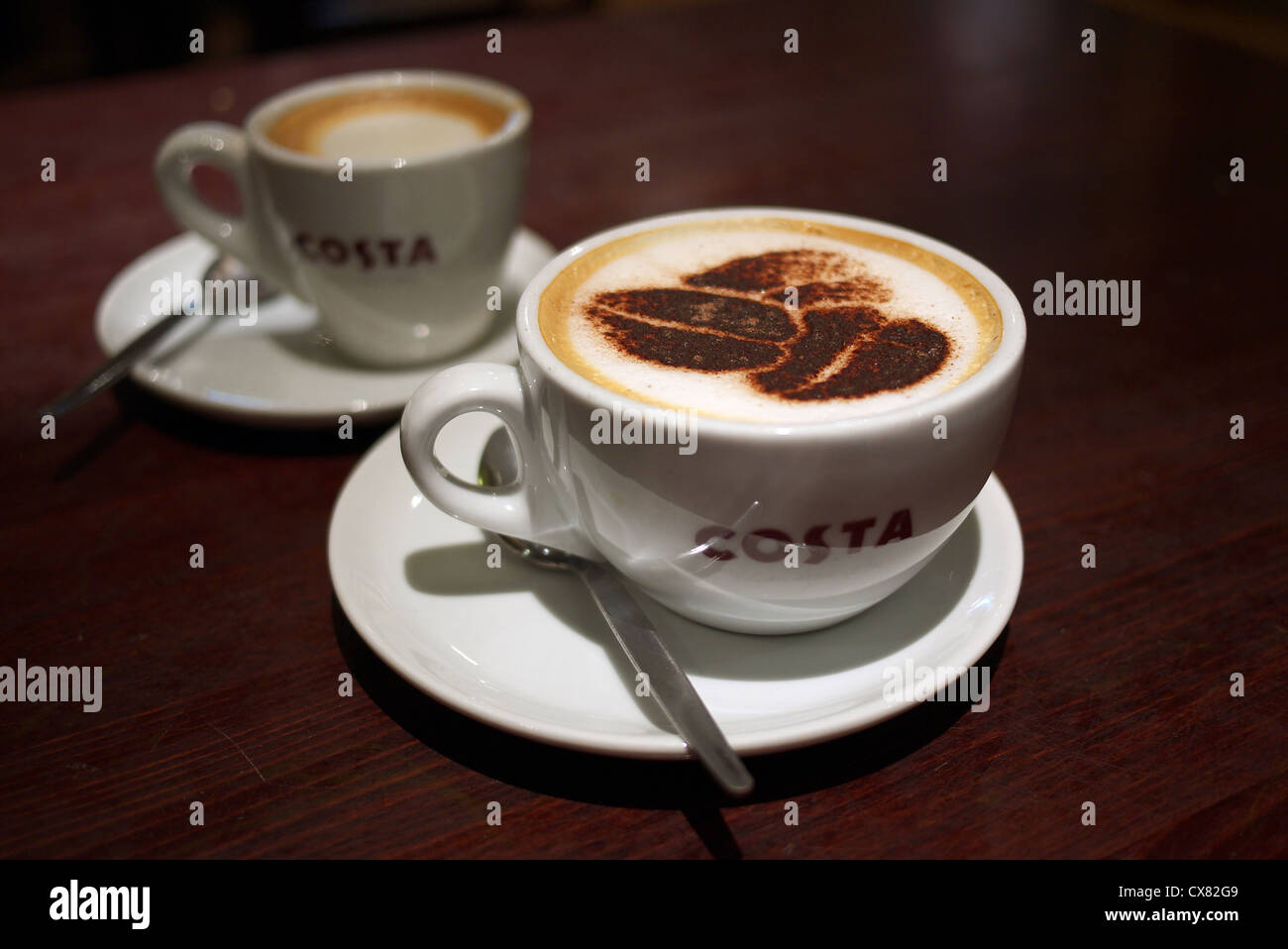 Costa coffee cups Stock Photo Alamy