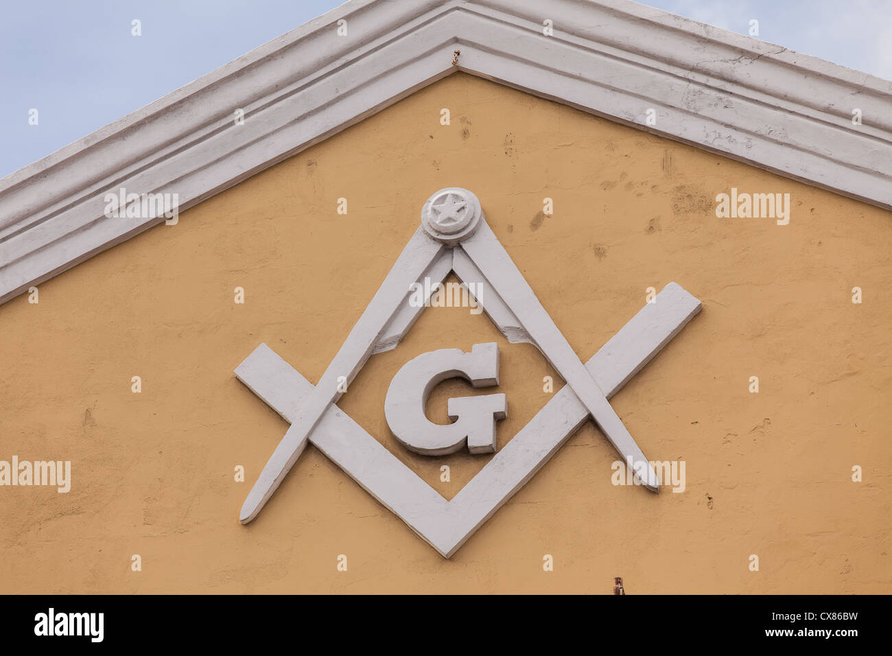 Masonic Lodge in Nassau , Bahamas. Stock Photo
