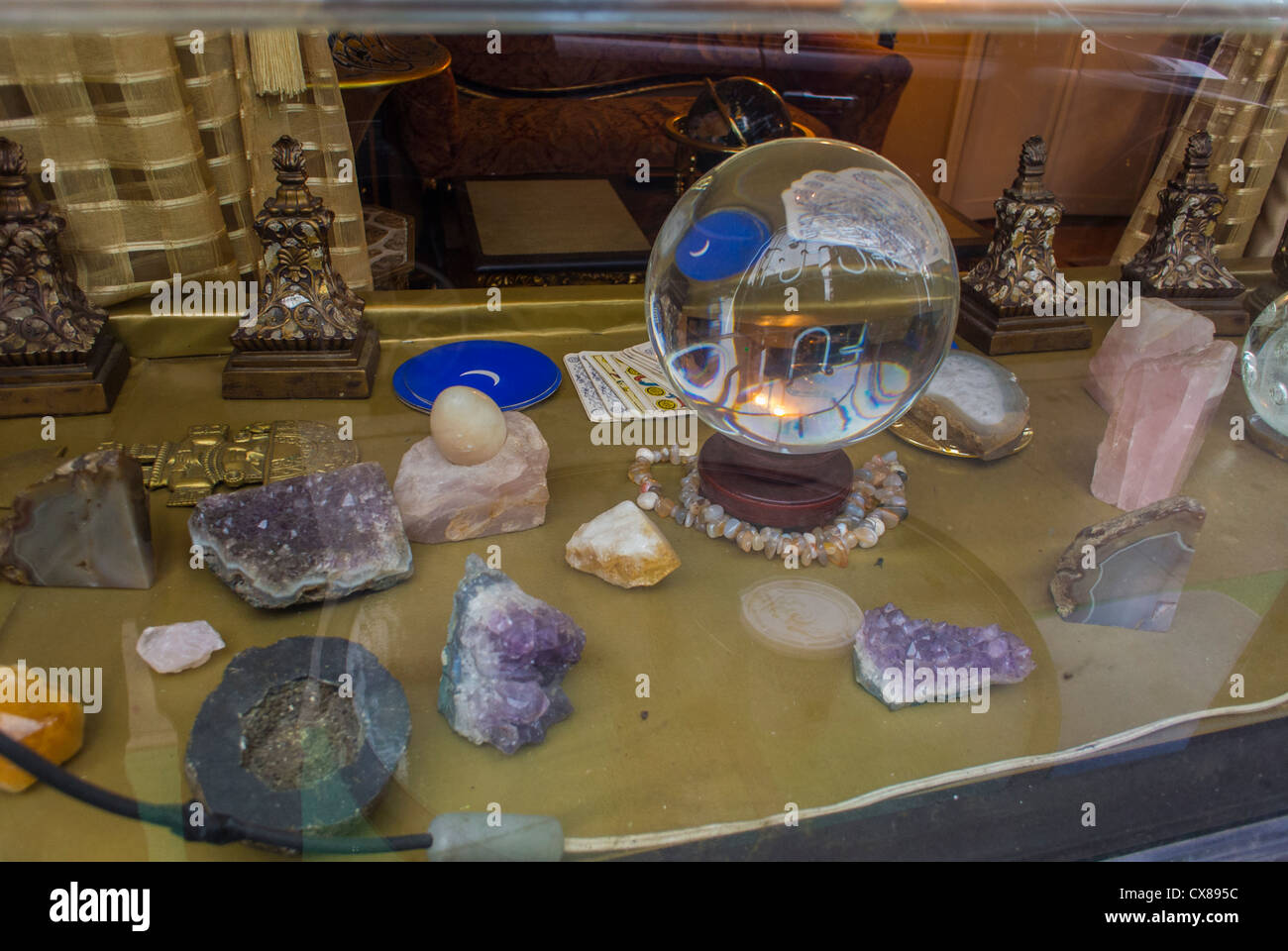 New York Ny Usa West Village Fortune Teller Shop Manhattan Detail Display In Window Stock Photo Alamy
