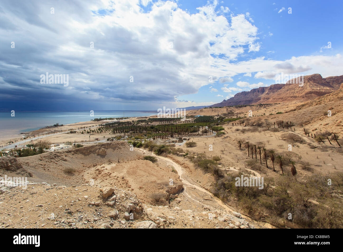 Landscape And The Dead Sea; Jordan Valley Israel Stock Photo - Alamy