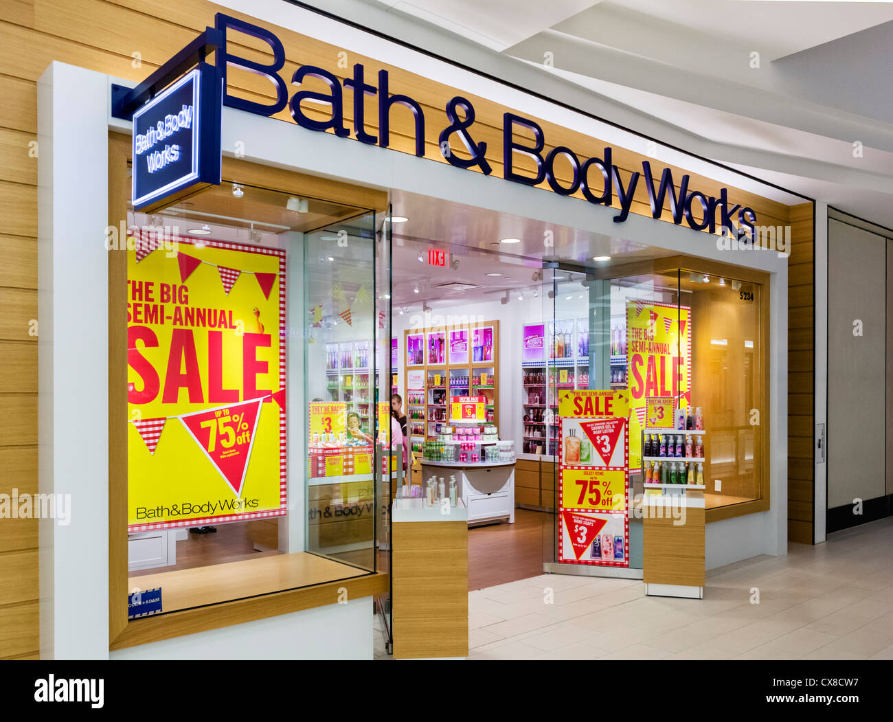 Bath and Body Works store in the Mall of America, Bloomington, Minneapolis, Minnesota, USA Stock Photo