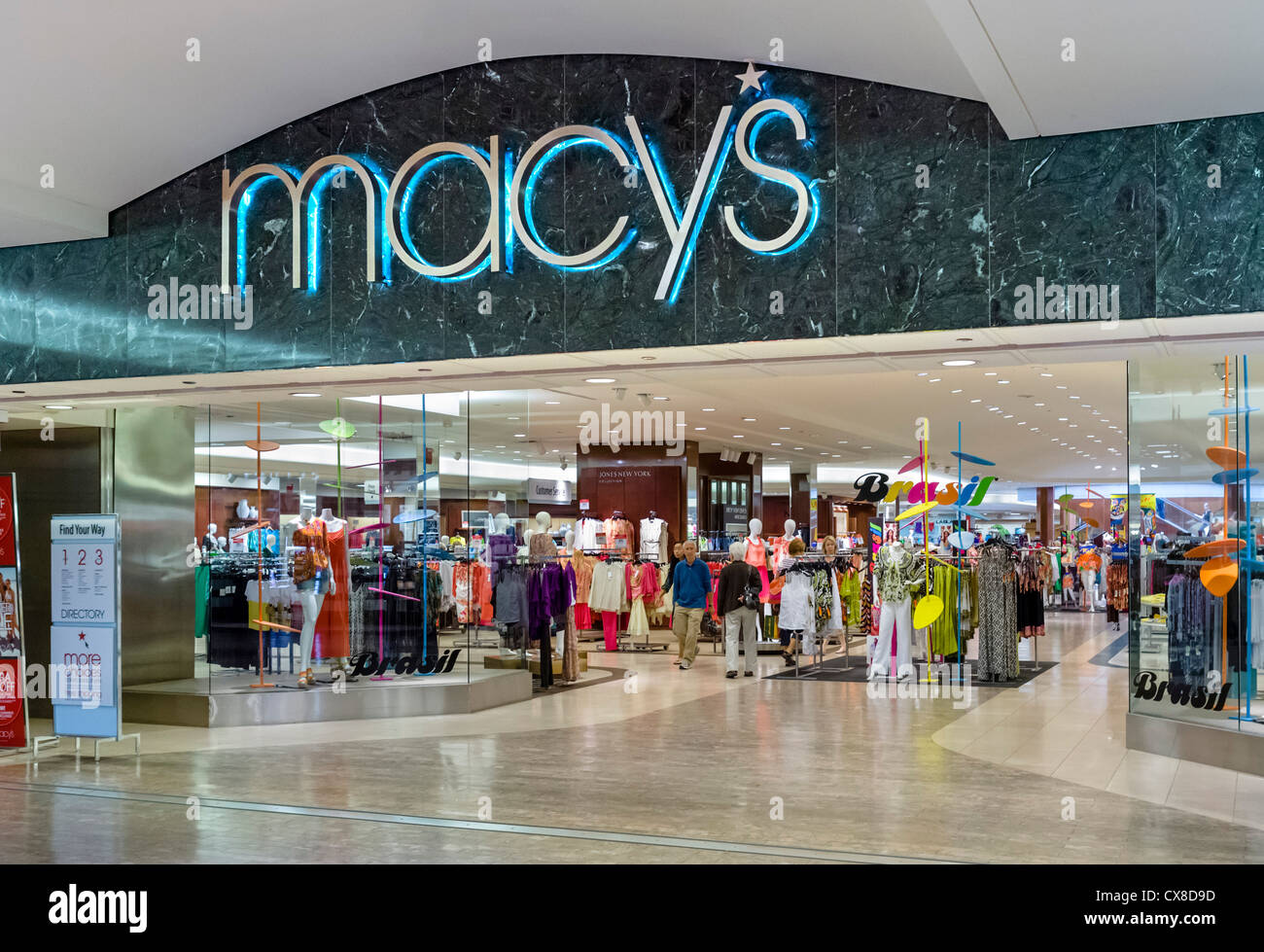 Macy's department store in the Mall of America, Bloomington, Minneapolis, Minnesota, USA Stock Photo